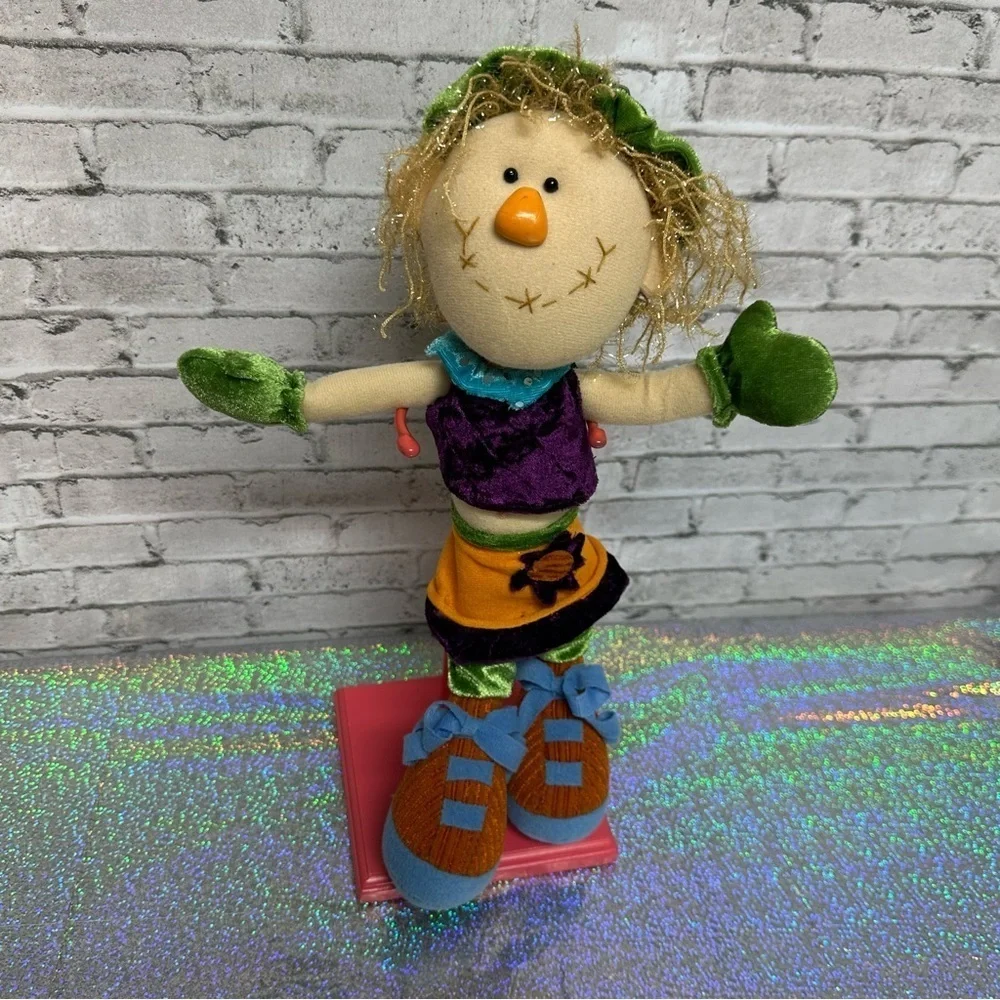 Dan Dee Collectors Choice Cloth Stuffed Rag Doll Decor Autumn Fall Scarecrow 14